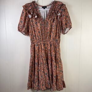 Current Air los‎ angeles linen blend ruffle tiered dress